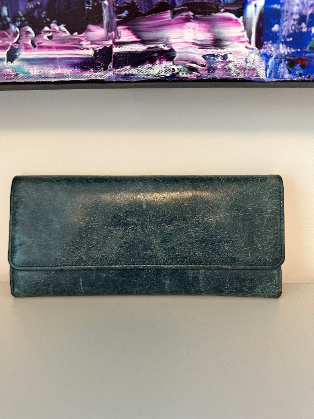 Hobo Leather Tri Fold Wallet